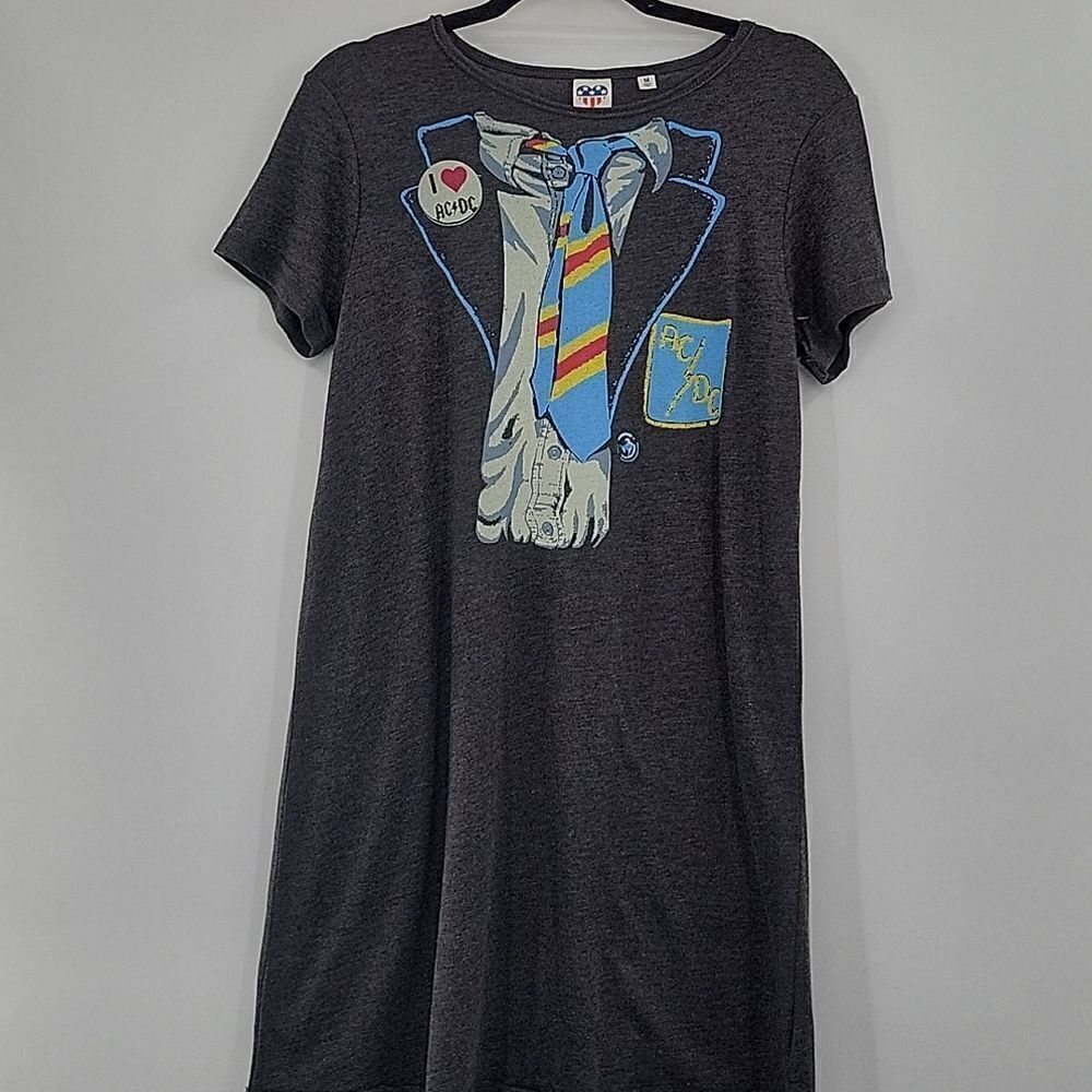 3 For$20 By Junkfood Gray tee-shirt  AC/DC 2 sizes one M & one XS